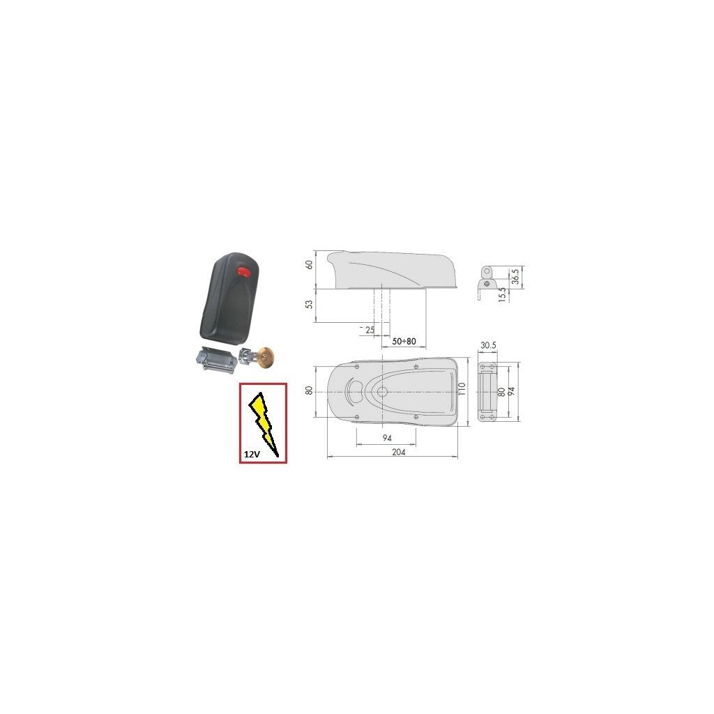 CISA Serratura Elettrika 1A610-000 per Porte in Legno