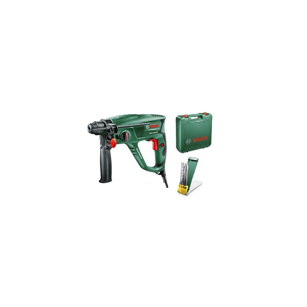 BOSCH Verde Martello Demolitore 550W PBH2100-RE con Valigetta e Accessori