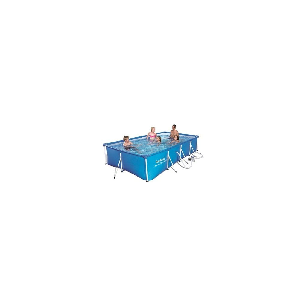 Piscina Rettangolare Bestway Steel Pro 400x211 cm H81 con Pompa - Modello 56424