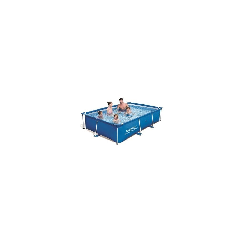 Piscina Rettangolare Bestway Steel Pro 221x150 cm, Altezza 43 cm - Modello 56401