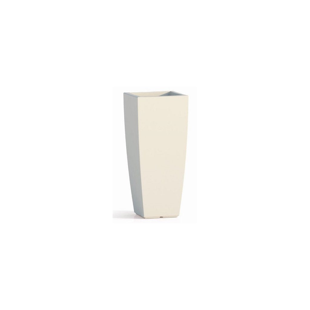 Vaso Stilo Quadro Top Bianco 40x40 cm H90