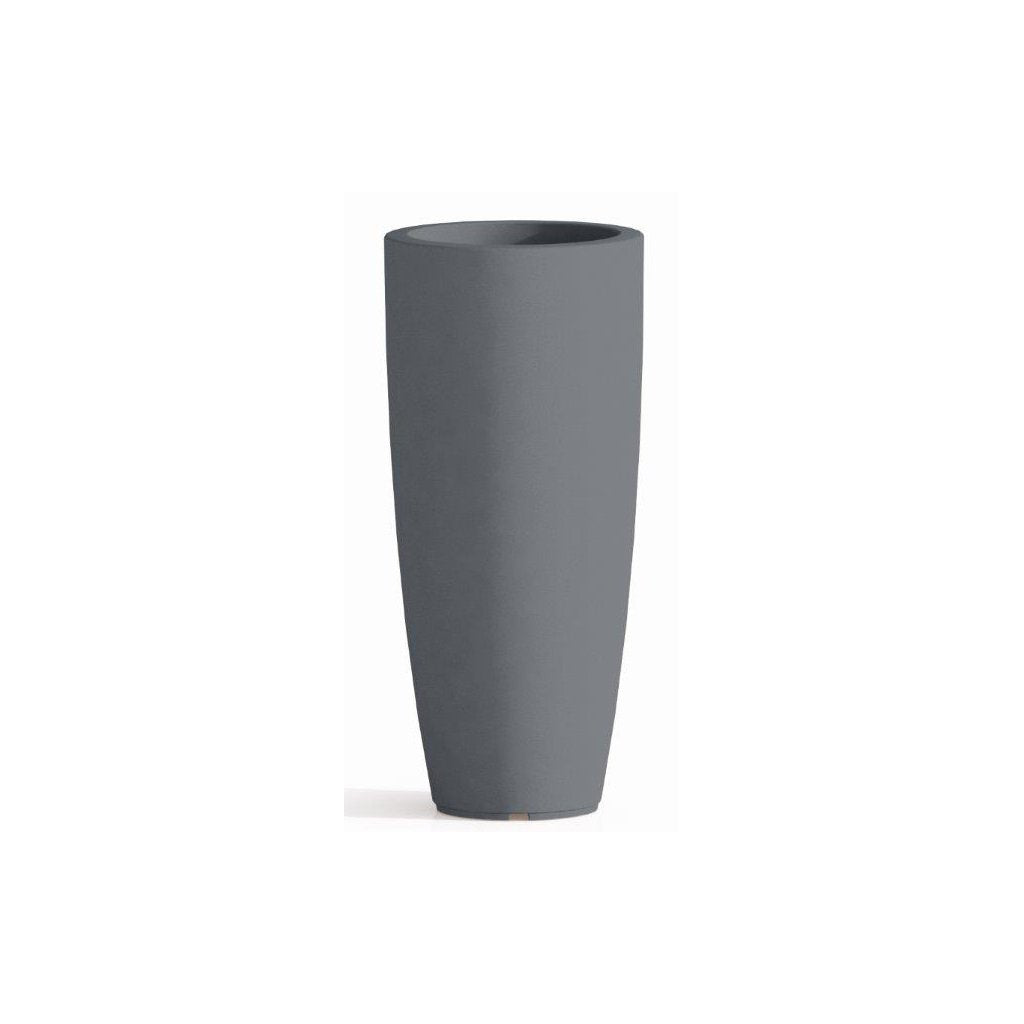 Vaso Stilo Tondo Grigio, 33 cm di Diametro, Altezza 70 cm