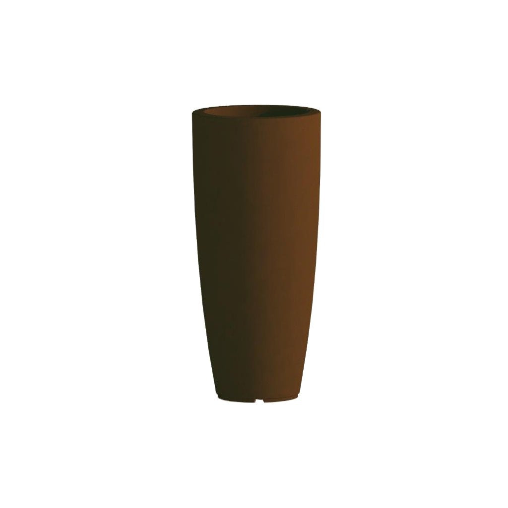 Vaso Stile Tondo Marrone, 33 cm di Diametro, Altezza 70 cm