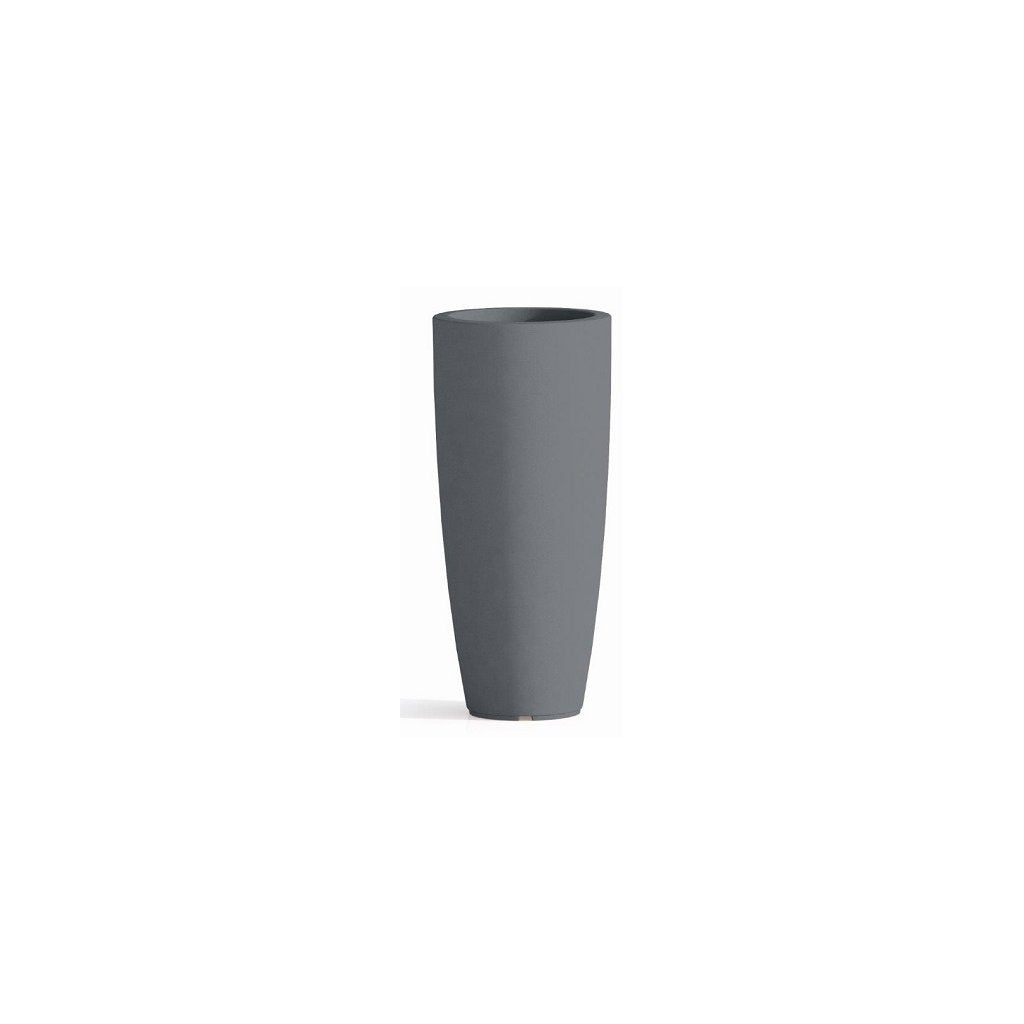 Vaso Stile Tondo Top Grigio, 40 cm di Diametro, Altezza 90 cm