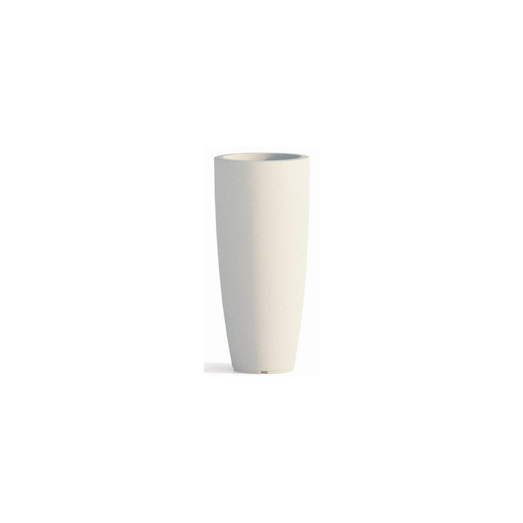 Vaso Stilo Tondo Bianco, 40 cm di Diametro, Altezza 90 cm