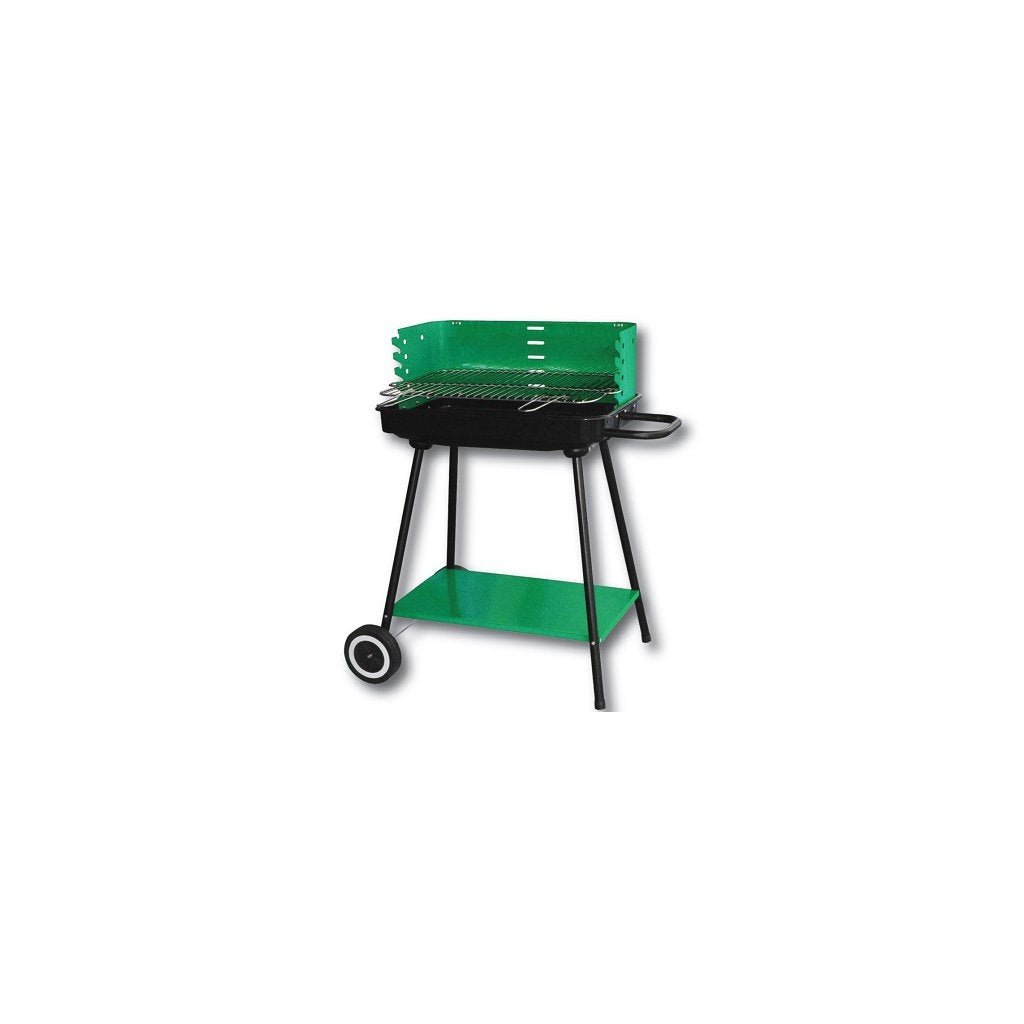 Barbecue Montana con Ruote, Lapillo, Dimensioni 57,5x37,5 cm, Altezza 68 cm