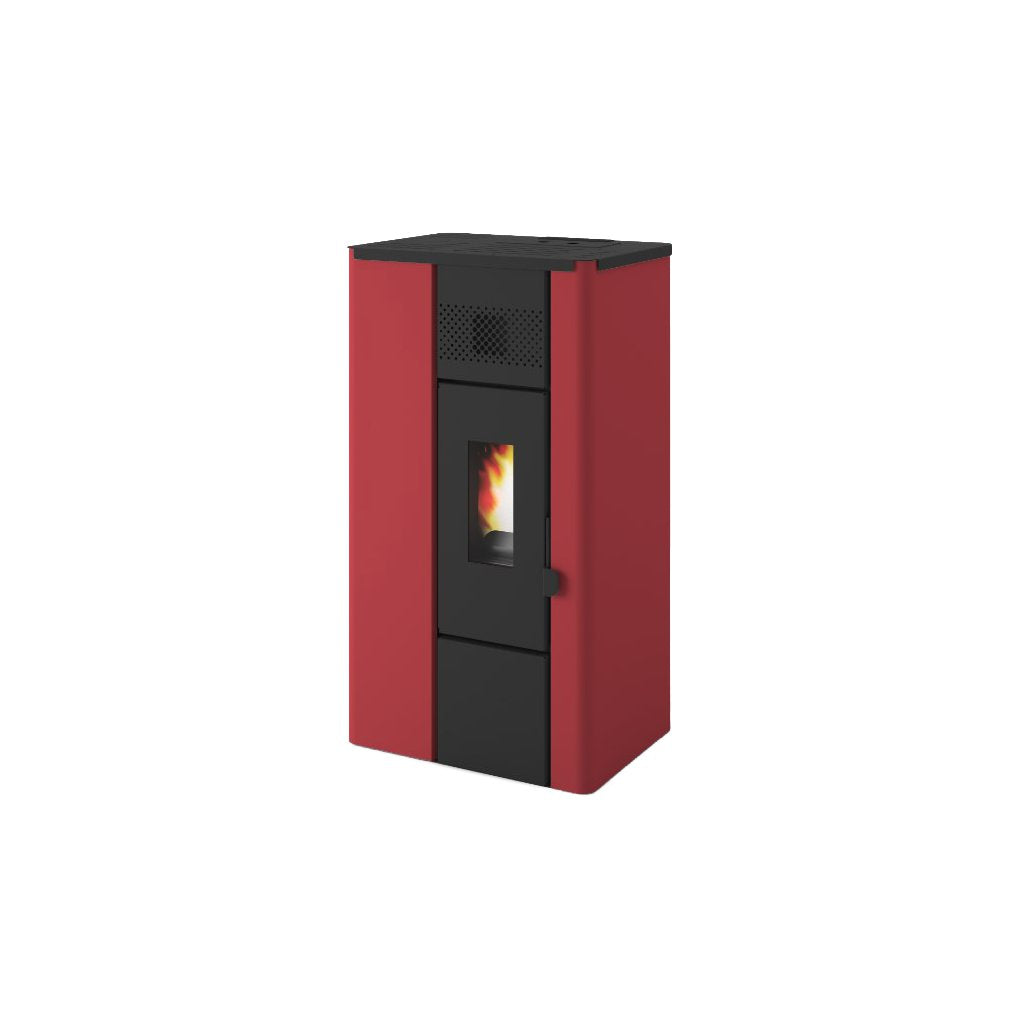 Stufa a Pellet Noa Rossa 6,3 kW (5 kW)