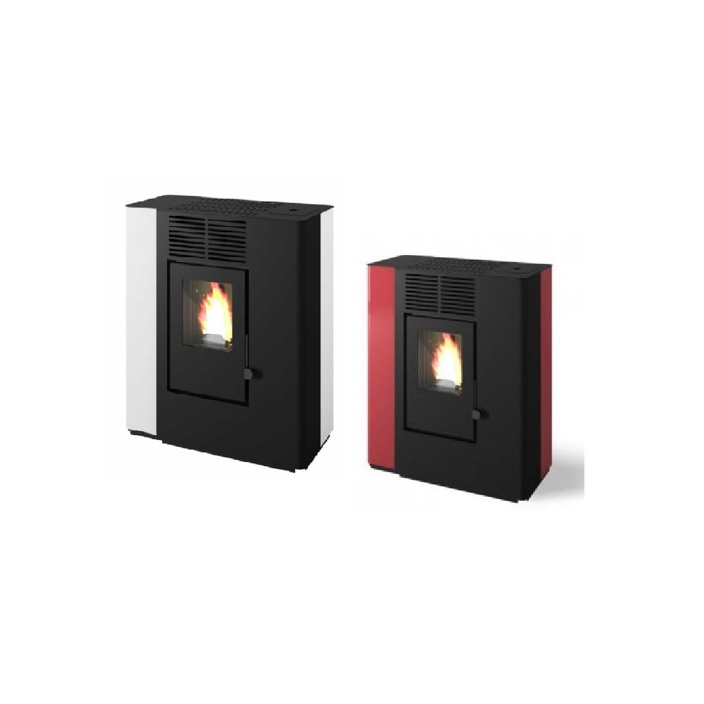 Stufa a Pellet Slim Lia 9,3 kW Rossa (8 kW)