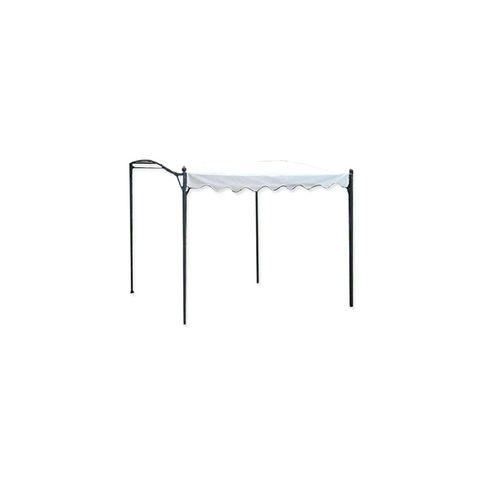 Gazebo Beige 2x3m in Acciaio con 4 Gambe di Supporto