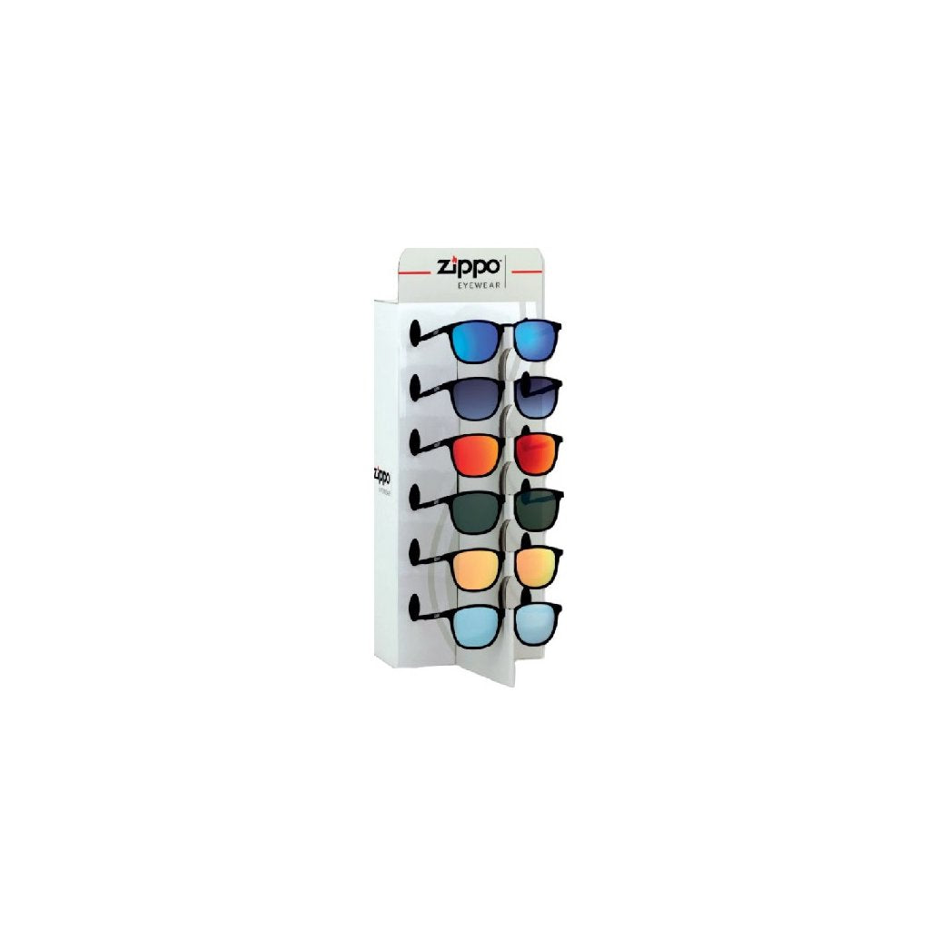 Zippo Occhiali da Sole - Espositore con 9 Pezzi Modello OBP-113A