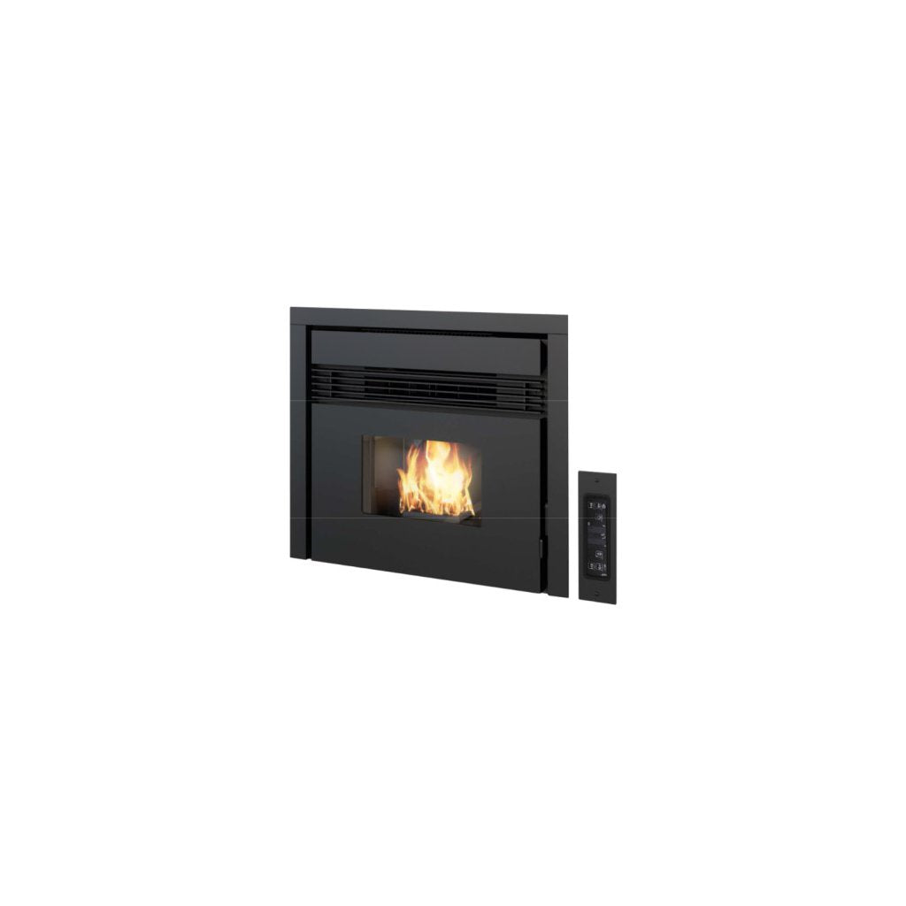 Inserto Camino a Pellet Prezzemolo 7,5 kW Nero (6,5 kW)