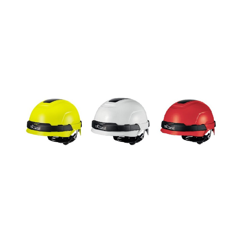 UPOWER Elmetto Protettivo Rosso - Casco di Sicurezza